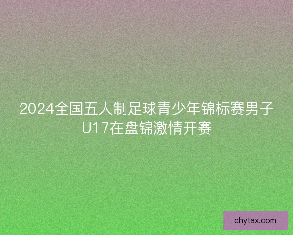 2024全国五人制足球青少年锦标赛男子U17在盘锦激情开赛