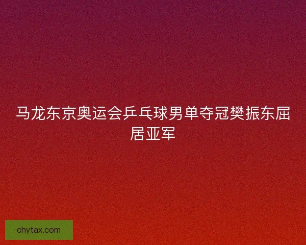 马龙东京奥运会乒乓球男单夺冠樊振东屈居亚军